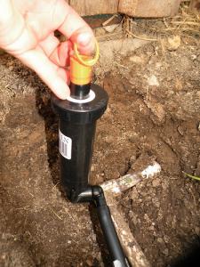 Replacing a broken pop-up head with a Rainbird
